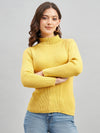 Ribbed High Neck Pullover Sweater
