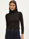 Femea Women Solid Ruched Fitted Top