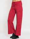FEMEA Women Solid Wide Leg Track Pants