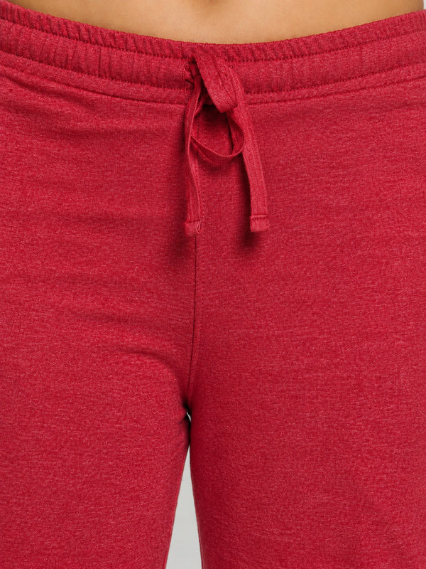 FEMEA Women Solid Wide Leg Track Pants