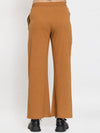 FEMEA Women Solid Wide Leg Track Pants