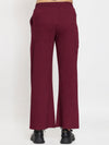 FEMEA Women Solid Wide Leg Track Pants
