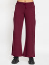 FEMEA Women Solid Wide Leg Track Pants