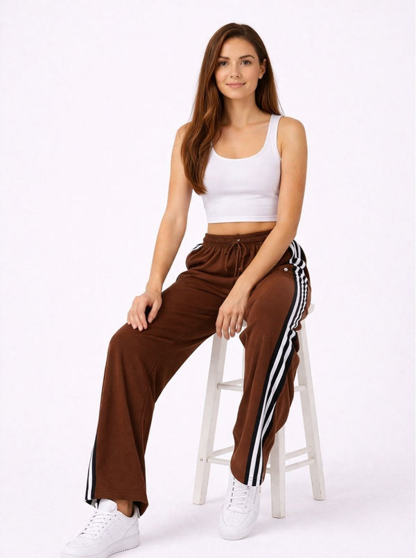 Femea Women’s Casual Track Pants with Side Stripe