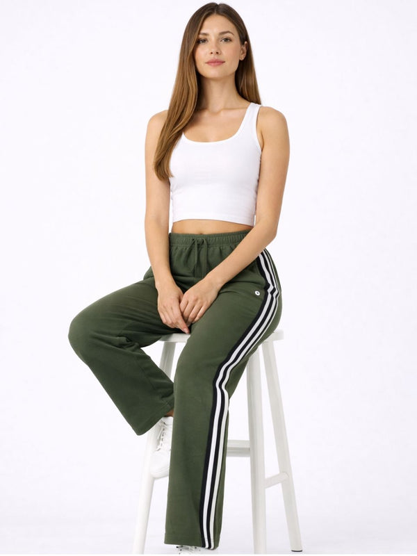 Femea Women’s Casual Track Pants with Side Stripe