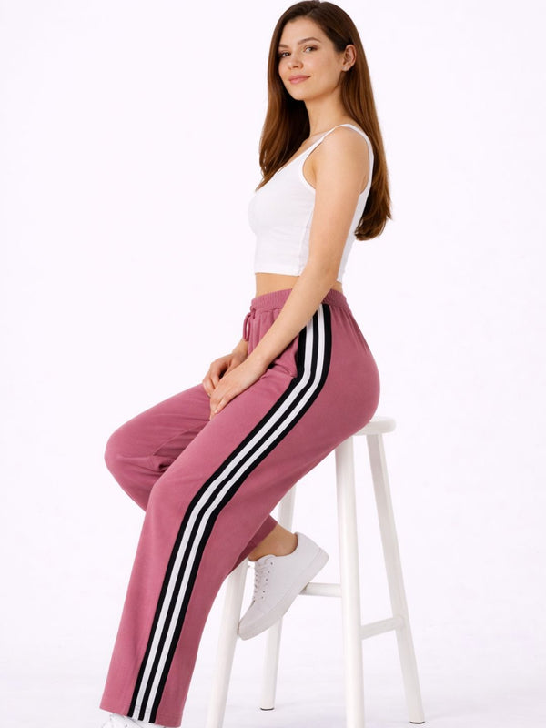 Femea Women’s Casual Track Pants with Side Stripe
