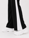 Femea Women's Wide-Leg Track Pants with Contrast White Piping