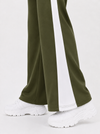 Femea Women's Wide-Leg Track Pants with Contrast White Piping