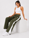 Femea Women's Wide-Leg Track Pants with Contrast White Piping