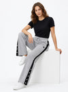 Femea Women's Side Panel Wide Leg Track Pants-1333