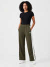 Femea Women's Side Panel Wide Leg Track Pants-1333