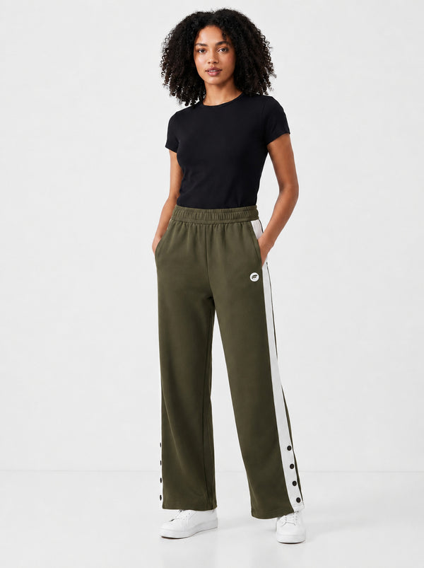 Femea Women's Side Panel Wide Leg Track Pants-1333