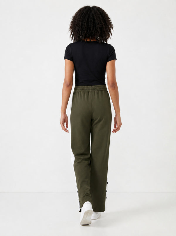 Femea Women's Side Panel Wide Leg Track Pants-1333