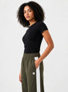 Femea Women's Side Panel Wide Leg Track Pants-1333