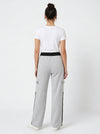 Femea Women’s Casual Cargo Track Pants with Side Stripes & Drawstring Waist