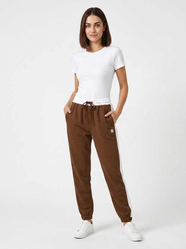 Femea Women’s Side Stripe Jogger Track Pants with Drawstring Waist