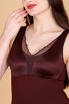 New Satin Brushed Aloe Vera Thermal Vest Outer Lace Women Inner wear