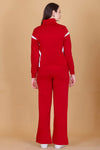 Femea Women’s Stylish Zip-Up Tracksuit Set with Contrast Panel Design