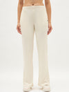 Femea Women Ribbed Polyester Lycra Straight Fit Track Pants