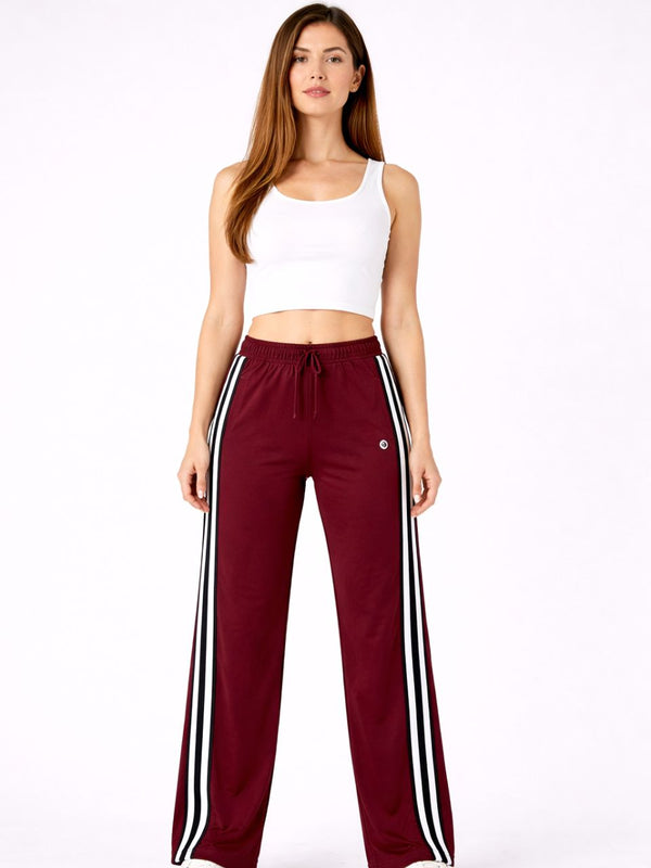 Femea Women’s Casual Track Pants with Side Stripe