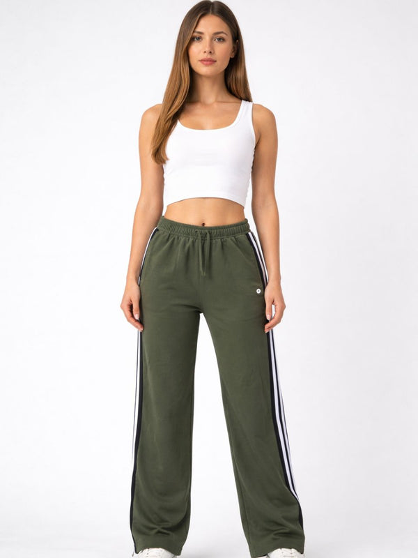Femea Women’s Casual Track Pants with Side Stripe
