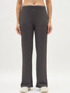 Femea Women Ribbed Polyester Lycra Straight Fit Track Pants