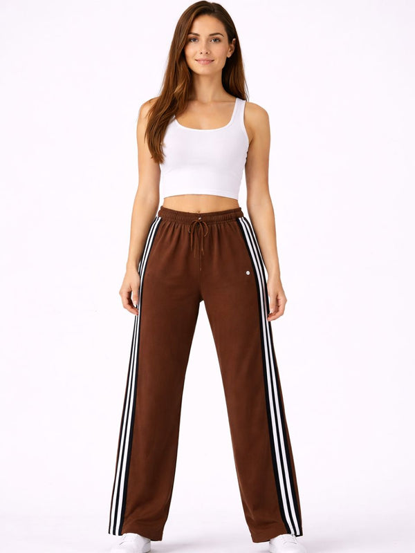 Femea Women’s Casual Track Pants with Side Stripe