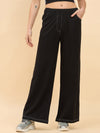 Femea Women Black Jeans style Track Pants