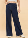 Femea Women Black Jeans style Track Pants