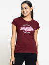FEMEA  Typography Printed Cotton T-shirt