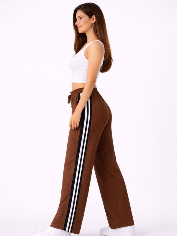 Femea Women’s Casual Track Pants with Side Stripe