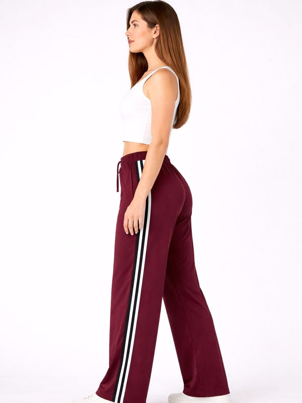 Femea Women’s Casual Track Pants with Side Stripe