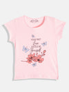 FEMEA Girls Pack Of 3 Typography 3 Printed T-shirt