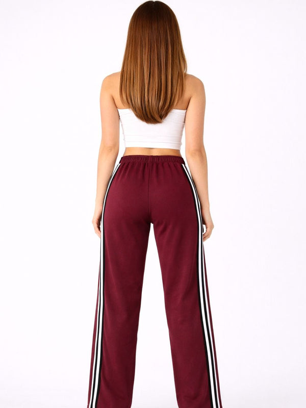 Femea Women’s Casual Track Pants with Side Stripe