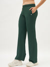 Femea Women Ribbed Polyester Lycra Straight Fit Track Pants