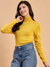 RVK Women Solid Acrylic High Neck Sweater