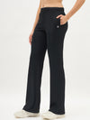 Femea Women Ribbed Polyester Lycra Straight Fit Track Pants