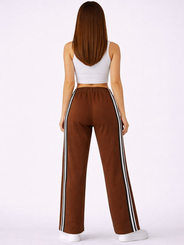Femea Women’s Casual Track Pants with Side Stripe