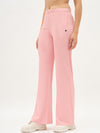 Femea Women Ribbed Polyester Lycra Straight Fit Track Pants