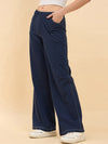 Femea Women Black Jeans style Track Pants