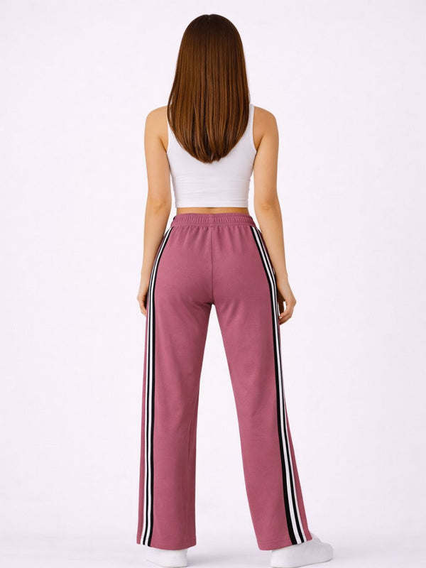 Femea Women’s Casual Track Pants with Side Stripe