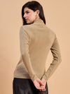 RVK Women Solid Acrylic High Neck Sweater