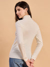 RVK Women Solid Acrylic High Neck Sweater