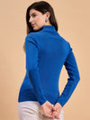 RVK Women Solid Acrylic High Neck Sweater