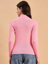 RVK Women Solid Acrylic High Neck Sweater