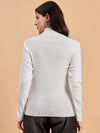 RVK Women Solid Acrylic High Neck Sweater