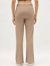 Femea Women Ribbed Polyester Lycra Straight Fit Track Pants