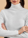 RVK Women Solid Acrylic High Neck Sweater