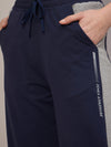 Femea Women solid Wide Leg Track Pants with side taping detail