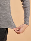 RVK Women Solid Acrylic High Neck Sweater